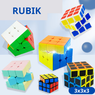 Rubik 3x3 Đồ Chơi Trí Tuệ, Khối Rubik Không Dán Rubik Xoay Mịn Nhanh Trò Chơi Giáo Dục Đồ Chơi Thông Minh 89081