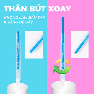 Bút Sáp Vặn Cao Cấp Tô Màu MONDEZ 12-24 Màu Thân Bút Làm Nhựa Bền An Toàn Cho Bé Tập Tô M60011/M60012/M60013