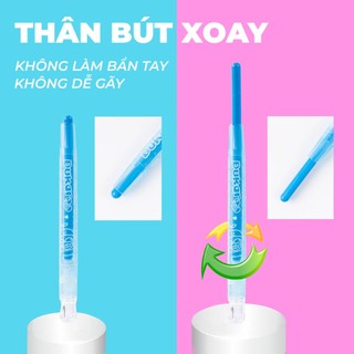 Bút Màu Sáp Vặn MONDEZ 12 /18/ 24 Màu Thân Bút Làm Nhựa Bền Trong Suốt An Toàn Cho Bé Tập Tô M60001/M60002/M60003