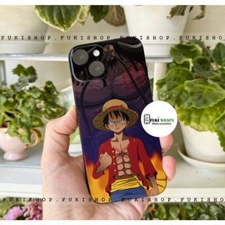 Miếng dán Skin Mặt lưng Sau full viền Luffy Dành Cho 16 pro max 15 pro max 14 pro max 13 pro max 12 pro max 11 pro max