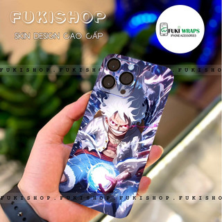 Miếng dán Skin Mặt lưng Sau full viền Luffy Dành Cho 16 pro max 15 pro max 14 pro max 13 pro max 12 pro max 11 pro max
