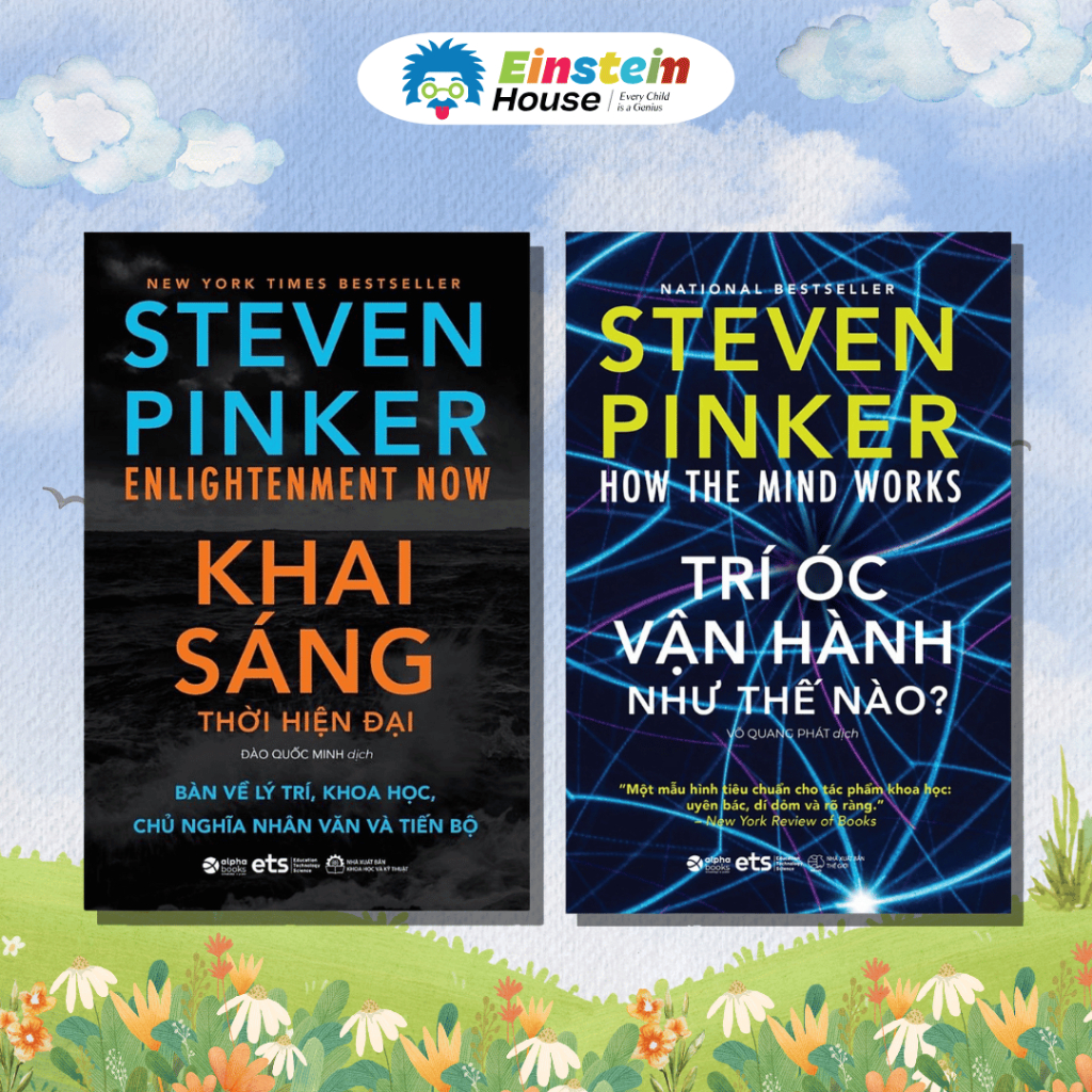 Sách - Steven Pinker: KHAI SÁNG thời hiện đại + TRÍ ÓC VẬN HÀNH như thế ...