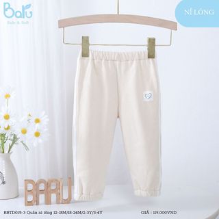 quần nỉ long mềm