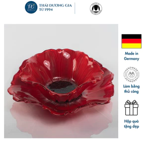 Đĩa Thủy Tinh Walther-Glas Susanna Red Black – 1400162 | Thái Dương Gia