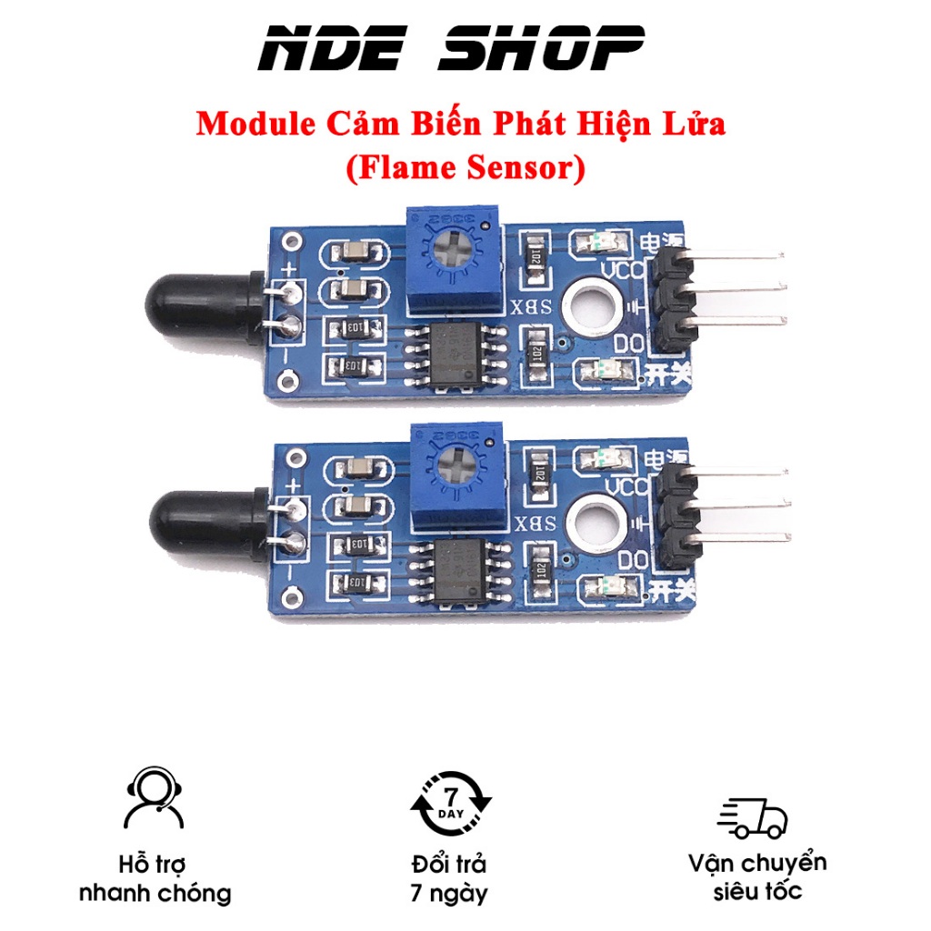 Module Cảm Biến Phát Hiện Lửa Flame Sensor Cảm Biến Hồng Ngoại | Shopee ...