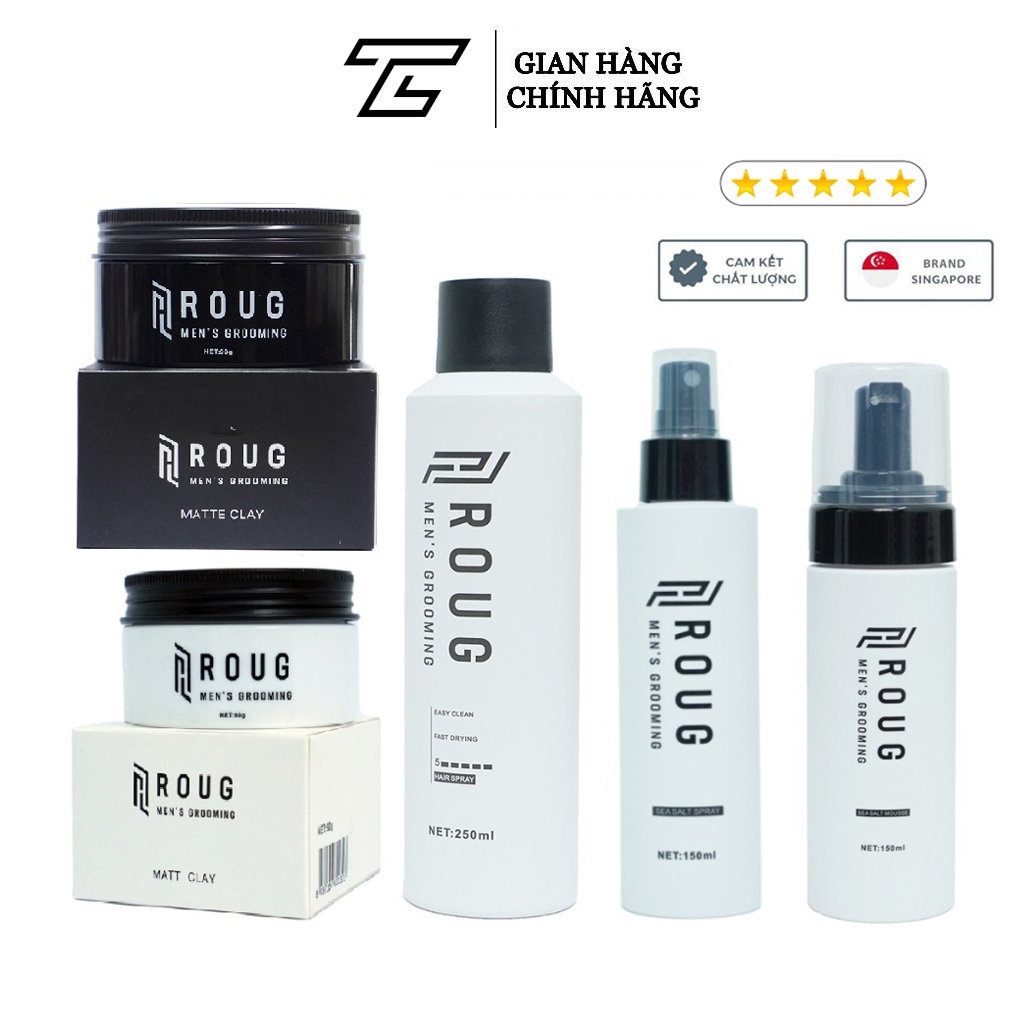 Sáp Vuốt Tóc ROUG, Gôm xịt tóc, Bọt tạo kiểu tóc, Xịt tạo phồng tóc sản ...