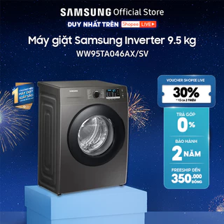 [Livestream] [Shopee - Lắp đặt 0Đ HN HCM] Máy giặt Samsung Inverter 9.5 kg WW95TA046AX/SV