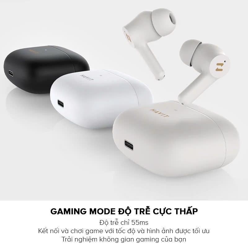 Ảnh Tai nghe True Wireless HAVIT TW958 Pro | 2 Mic chống ồn ENC - Bluetooth 5.3 - Nghe nhạc lên đến 7h | Bảo hành 12 tháng 3