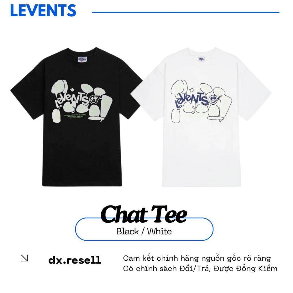 Áo Thun LEVENTS | POPPOP CHAT TEE (Black,White) Vải Lì Ven Fabric ...