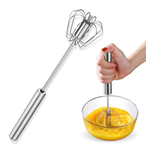 Cây Đánh Trứng Bằng Thép Không Gỉ Cây Đánh Trứng Inox Mini Cầm Tay Có Trục Xoay Bán Tự Động