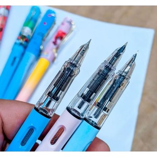 Bút máy học sinh 856 ngòi kim tinh có đầu tẩy xóa được Bút mực học sinh tiểu học ngòi êm trơn