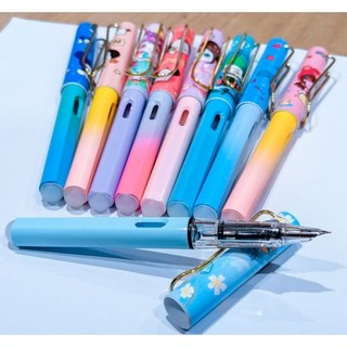 Bút máy học sinh 856 ngòi kim tinh có đầu tẩy xóa được Bút mực học sinh tiểu học ngòi êm trơn