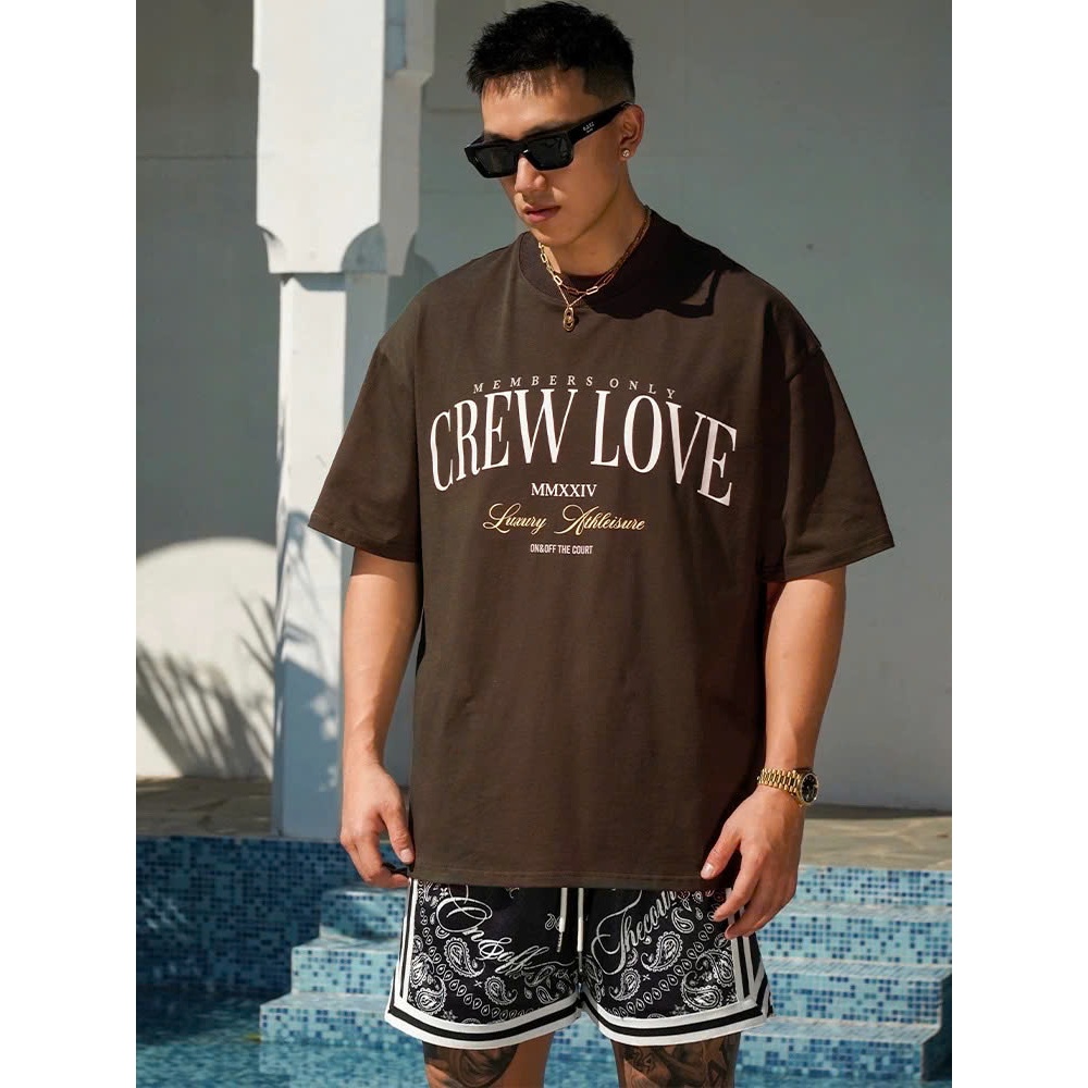 Áo thun Stee Cổ tròn CREWLOVE Localbrand ICVCVNI Unisex Menwear Cotton