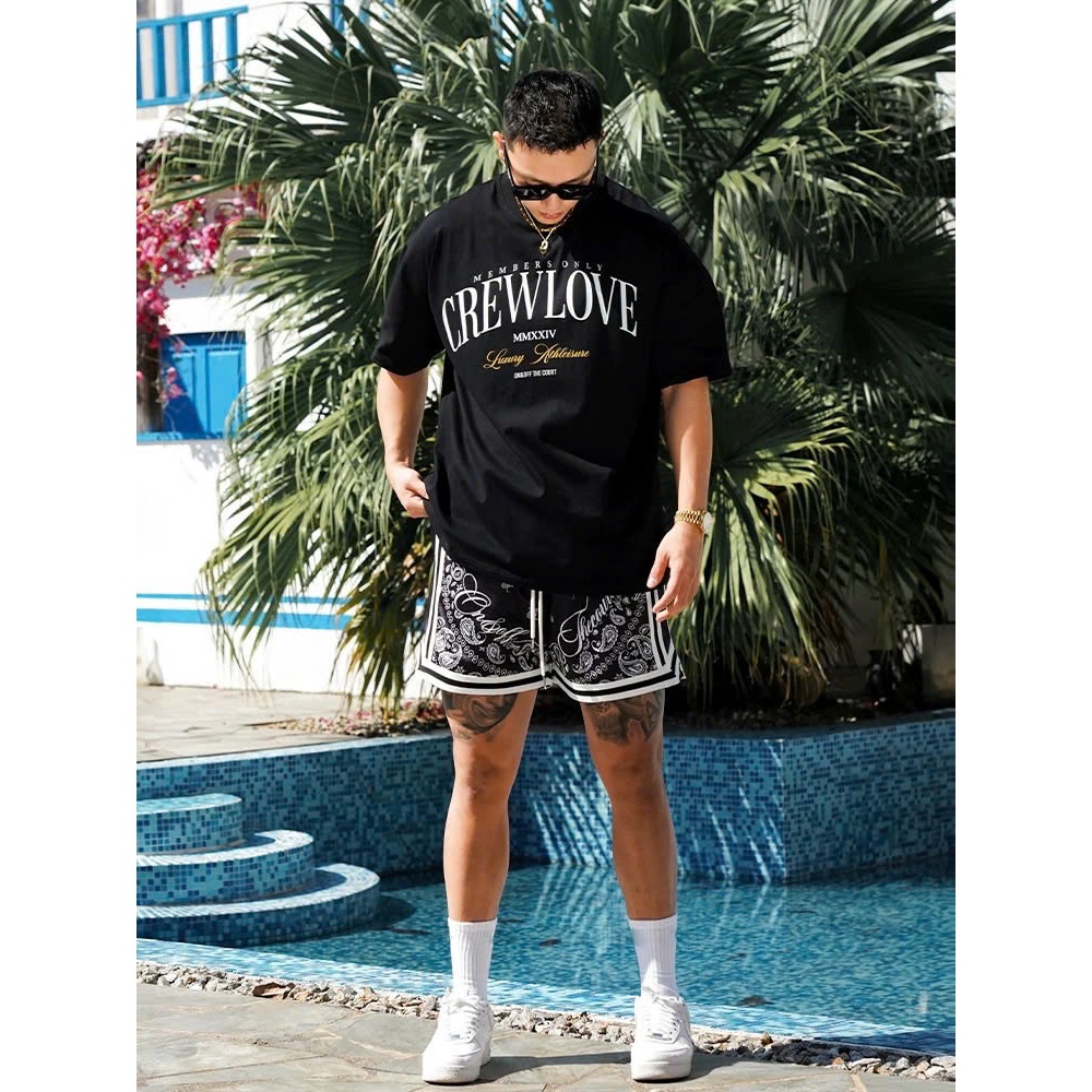 Áo thun Stee Cổ tròn CREWLOVE Localbrand ICVCVNI Unisex Menwear Cotton