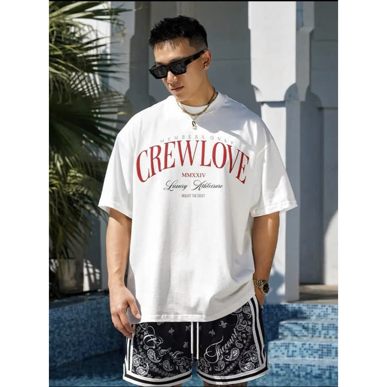 Áo thun Stee Cổ tròn CREWLOVE Localbrand ICVCVNI Unisex Menwear Cotton