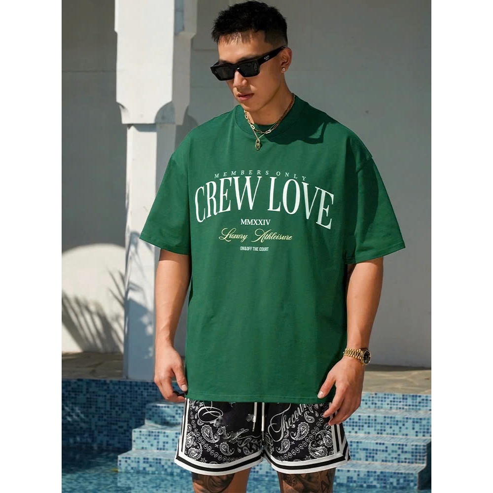 Áo thun Stee Cổ tròn CREWLOVE Localbrand ICVCVNI Unisex Menwear Cotton