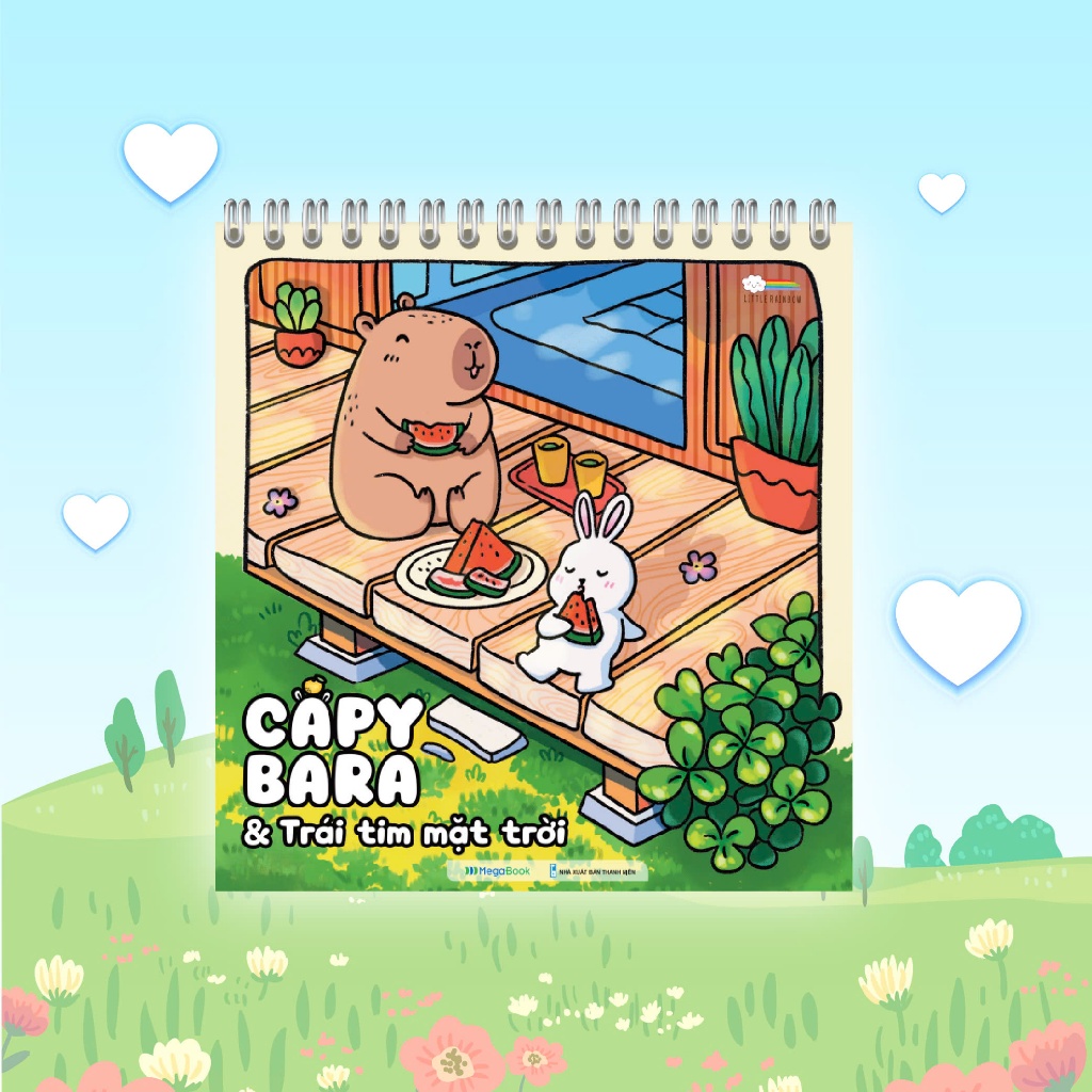 Ảnh Sách Tô màu Capybara & Trái tim mặt trời 2