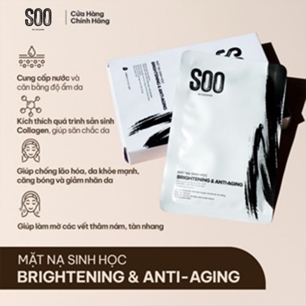 Ảnh Mặt Nạ Sinh Học SOObyLoveDears TREATMENT CARE VÀ BRIGHTENING & ANTI-AGING, 1 miếng bất kỳ 1