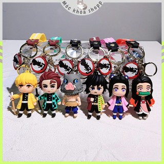 Móc Khóa Tanjiro, Zenitsu, Inosuke – Kiếm Sĩ Diệt Quỷ, Kimetsu No Yaiba, Phụ Kiện Anime Dễ Thương