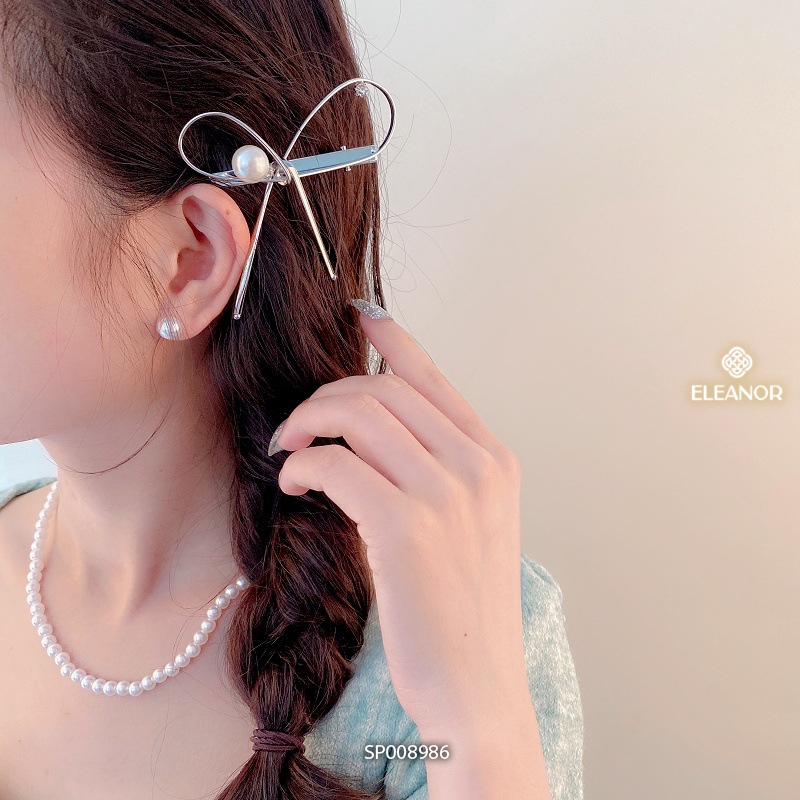Kẹp tóc nữ Eleanor Accessories đa dạng kiểu dáng thiết kế đính đá kẹp tóc mái phụ kiện tóc 8984