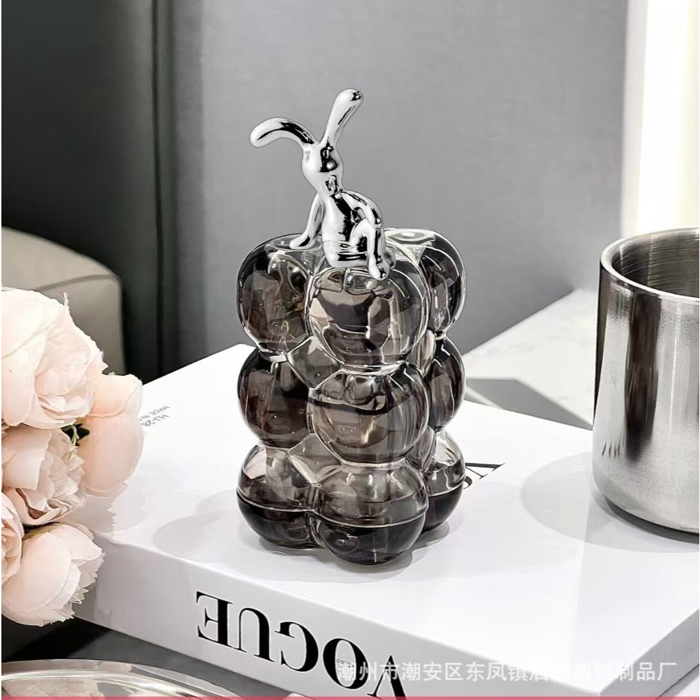 Hộp Đựng Tăm Xỉa Răng Hình Đám Mây Nắp Thỏ Trang Trí Sang Trọng