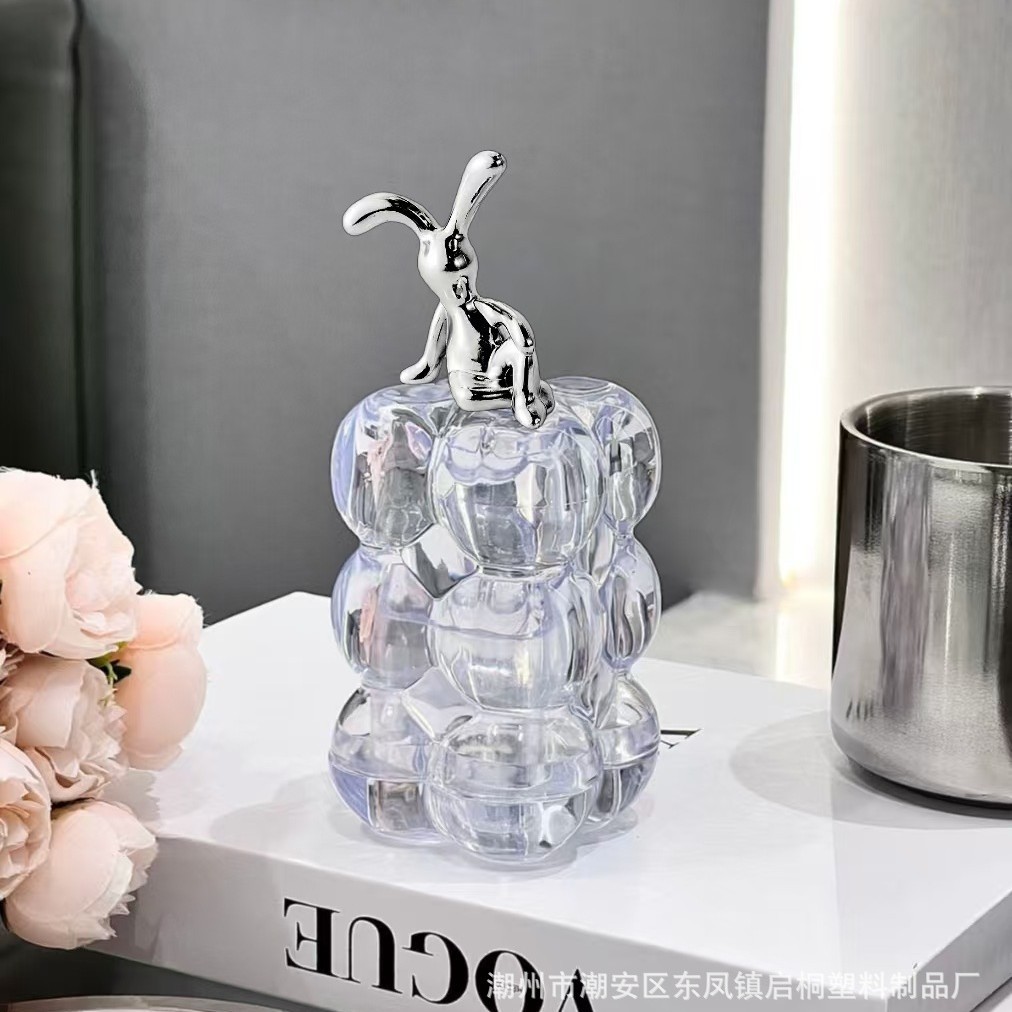Hộp Đựng Tăm Xỉa Răng Hình Đám Mây Nắp Thỏ Trang Trí Sang Trọng
