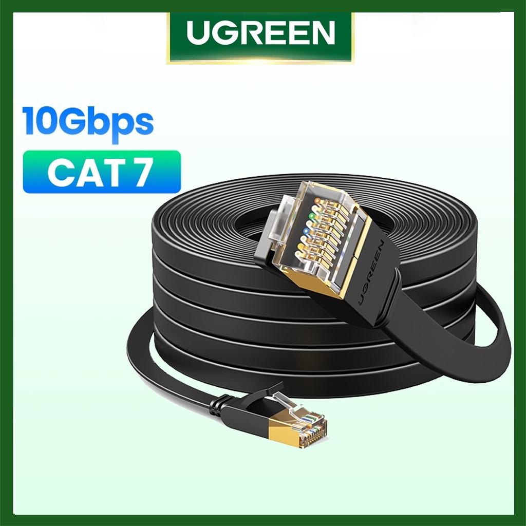 Cáp Mạng Dây Dẹt Chuẩn Cat7 STP Ugreen Nw106 tốc dộ 10Gbps Đúc Sẵn 2 ...