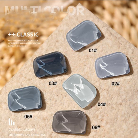 Sơn gel AS xám khói SK 6 màu lẻ chai 15ml, hàng chính hãng