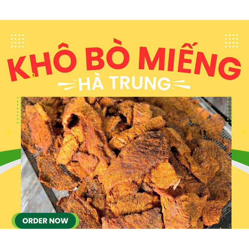 Bò Một Nắng Ăn Liền Dạng Miếng Hà Trung