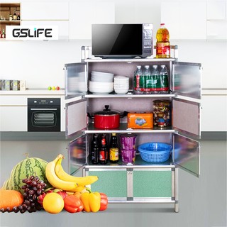 Gslife Kệ Nhà bếp Kệ Đa năng Kệ Để gia vị Nhà bếp Kệ Để Nồi Nhà bếp chống bụi tủ Đựng đồ