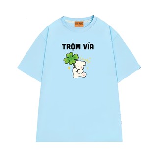 Áo Thun Hài Hước NGỐ TEE Trộm Vía Form Unisex Cho Nam Nữ Vải Cotton Thoáng Mát