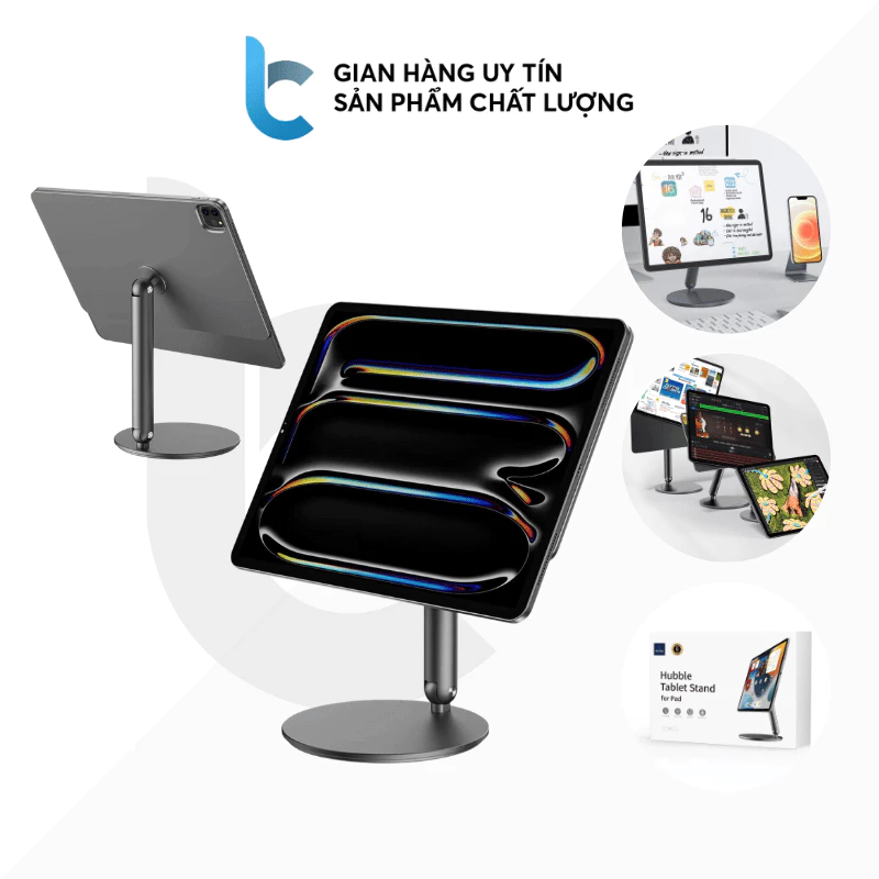 Giá Đỡ/ Stand Hít Nam Châm Từ Tính IPAD WIWU HUBBLE Ver2 Cho IPAD Pro M4/ Air 4/5/6 Xoay 360 Tiện Lợi ZM310 — ảnh 1
