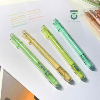 Bộ 4 Cây Bút Dạ Quang Kim Tuyến SPARKING Màu Pastel Lấp Lánh Trang Trí Sổ Tay_Joy Office