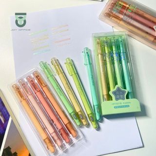 Bộ 4 Cây Bút Dạ Quang Kim Tuyến SPARKING Màu Pastel Lấp Lánh Trang Trí Sổ Tay_Joy Office