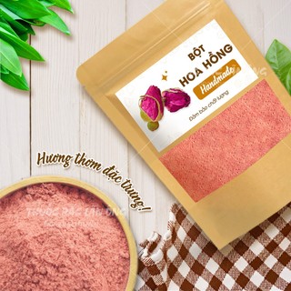 Bột hoa hồng nguyên chất 100g (Làm mặt nạ dẻo, trà dưỡng nhan)