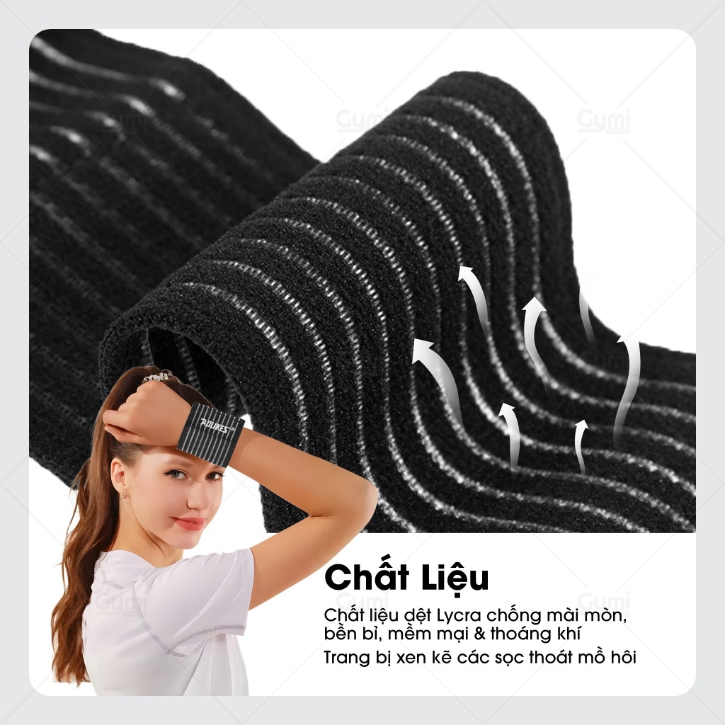 Quấn Cổ Tay Aolikes A-1526 - Đai Cuốn Bảo Vệ Cổ Tay Thể Thao - AL1526