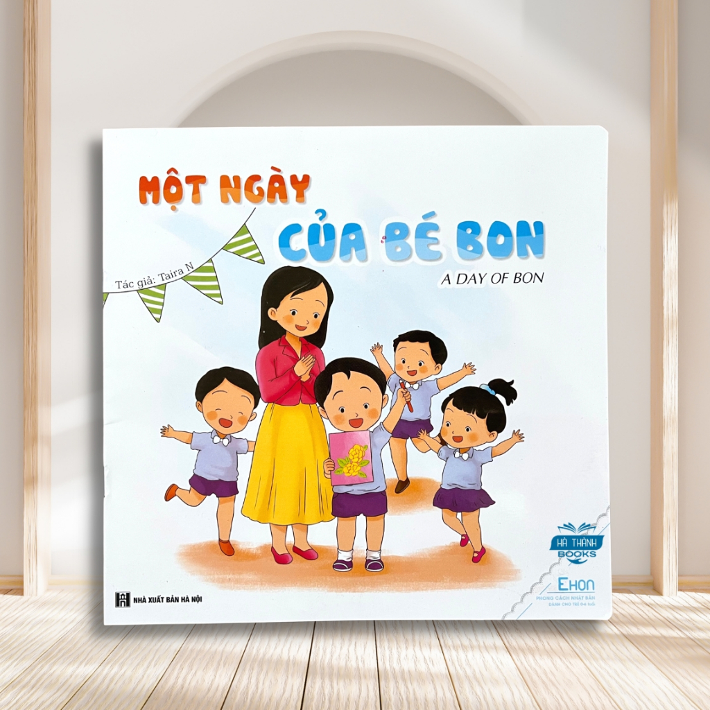 Sách Ehon Kỹ Năng Sống Cho Bé (Combo Bộ 7 Cuốn Ehon Bé Bon - Song ngữ Việt Anh)