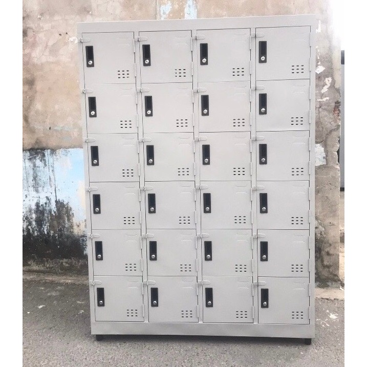 Tủ locker 30 ngăn đựng đồ cá nhân tiện lợi cho văn phòng công ty.