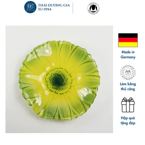 Đĩa thủy tinh màu xanh lá cây thả hoa, đựng hoa quả Walther-Glas: Susanna Jungle - 1213741