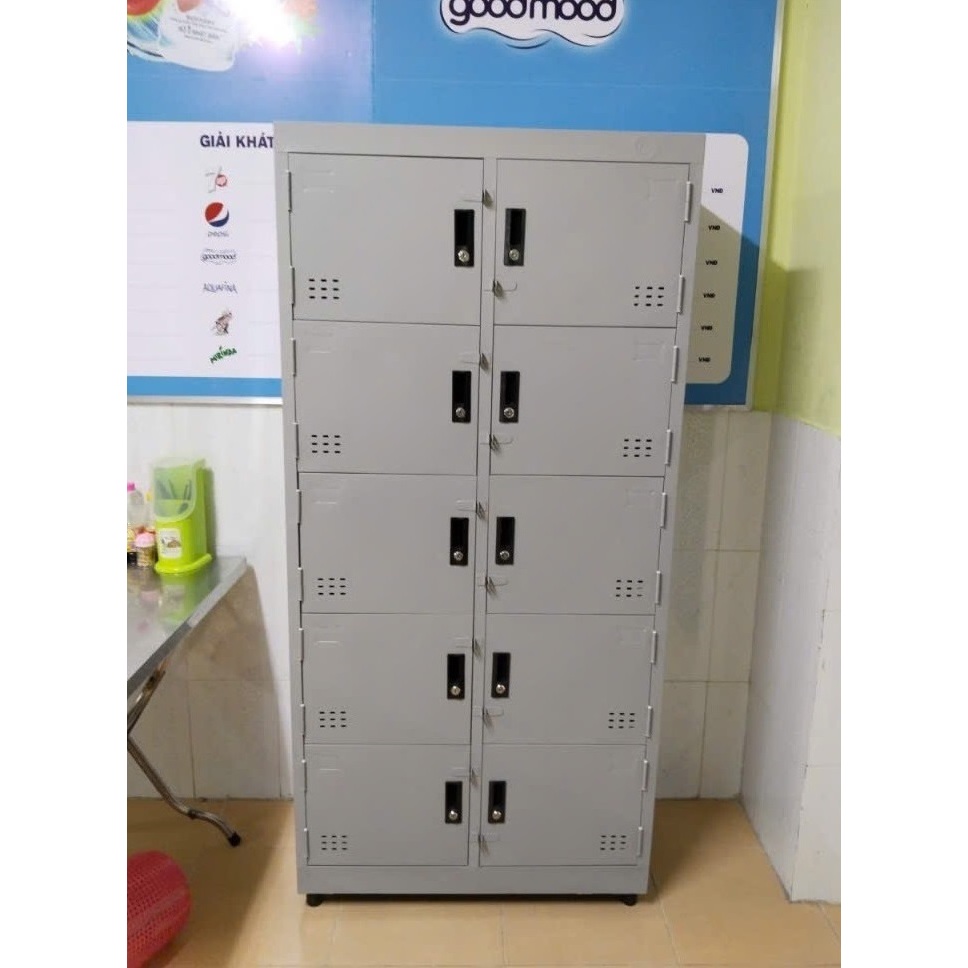 Tủ locker 24 ngăn sơn dầu và sơn tĩnh điện cao cấp, đựng đồ dùng cá nhân.