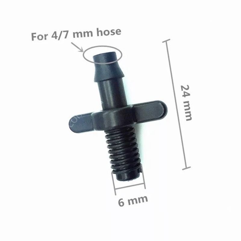 10 cái [ 10 cái] khởi thủy ren 6mm , đầu ren gắn pvc, hdpe đầu gài ra dây 6mm hoặc 8mm