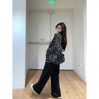 Áo len Cardigan dệt kim kẻ caro sang trọng, trẻ trung