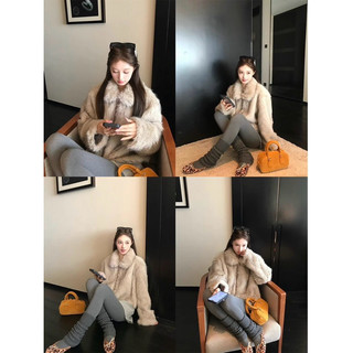 Áo khoác Lông Cao Cấp Phong cách Retro trẻ trung