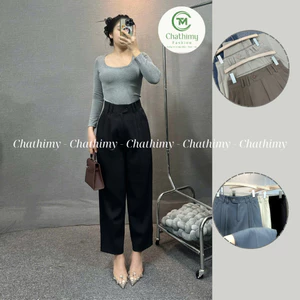 Quần Baggy Đỉa Đôi Dáng Thụng Chất Vải GOLD NHẬT dài quần 92-94cm từ 40-75kg [03]