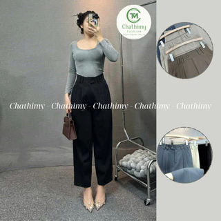 Quần Baggy Đỉa Đôi Dáng Thụng Chất Vải GOLD NHẬT dài quần 92-94cm từ 40-75kg [03]