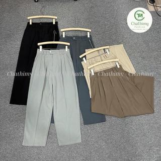 Quần Baggy Đỉa Đôi Dáng Thụng Chất Vải GOLD NHẬT dài quần 92-94cm từ 40-75kg [03]