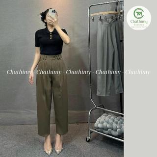 Quần Baggy Đỉa Đôi Dáng Thụng Chất Vải GOLD NHẬT dài quần 92-94cm từ 40-75kg [03]