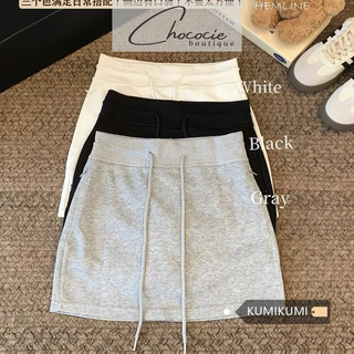 Chân váy chữ A trơn HÀNG QC LOẠI 1 Chân váy trơn dáng chữ A lưng thun có túi dây kéo chất cotton TRƠN CHỮ A QC 010