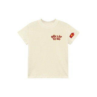 Áo thun UNISEX form rộng Nam Nữ in hình Chữ Độc lập Tự Do Hạnh Phúc phong cách Crayon