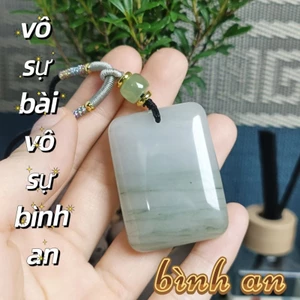 Mặt dây chuyền vô sự ngọc thiên sơn thúy hộ gia chủ được bình an vô sự và mang lại may mắn,gửi hàng ngẫu nhiên
